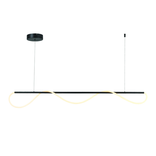 ПЕНДЕЛ LED 60W 3000K 3300LM KYMA ЧЕРЕН МЕТАЛ IP20 190Χ6XΗ215CM