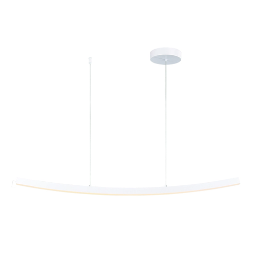 ^PENDANT LUMINAIRE LED 20W 3000K 1400LM NAAVA WHITE ALUMINUM IP20 102X15X110CM