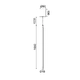 ПЕНДЕЛ LED 18W DIM TOUCH 3000K 920LM AVENUE  БЯЛ МЕТАЛ IP20 D8XD1,8XH250CM - изображение 2