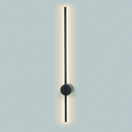 ^WALL LAMP Φ/Σ LED 15W 3000K 970LM AVENUE BLACK METAL IP20 7,5X8X80CM