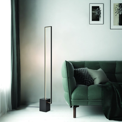 ЛАМПИОН LED 35W 3000K 2800LM AELIA  ЧЕРЕН МЕТАЛ IP20 20,5X14XH150CM