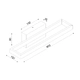 ^WALL MOUNTED LIGHTING LED 12W 3000K 780LM AELIA BLACK METALLIC IP20 40X12X8CM - изображение 2
