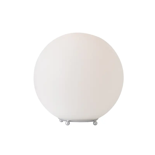 ПОДОВА ЛАМПА  1ΧΕ27 БЯЛО СТЪКЛО +ПЛАСТМАСОВО Φ25ΧΗ25CM LUNA