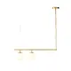 ^PENDANT LUMINAIRE 2ΧΕ27 METAL+OPAL GLASS 76X15XH95CM THETIS