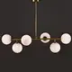 PENDANT 6XE27 METAL + OPAL GLASS 100X30XH100CM THETIS