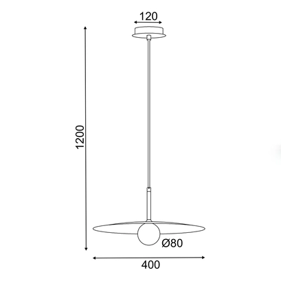 ^PENDANT L/F 1xG9 AFINAR WHITE METAL + FROSTED GLASS  Φ40Χ120CM