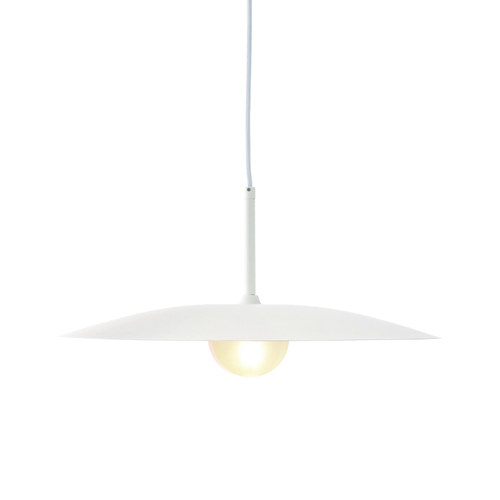 ^PENDANT L/F 1xG9 AFINAR WHITE METAL + FROSTED GLASS  Φ40Χ120CM