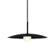 ^PENDANT L/F 1xG9 AFINAR BLACK METAL + FROSTED GLASS  Φ40Χ120CM