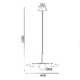 ^PENDANT L/F 1xG9 AFINAR BLACK METAL + FROSTED GLASS  Φ40Χ120CM - изображение 2