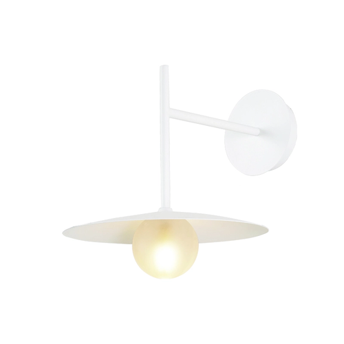 ^WALL L/F 1xG9 AFINAR METAL WHITE + FROSTED GLASS 25Χ28Χ32CM