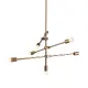 PENDANT 7XE27 METAL BRASS Φ80ΧΗ130CM LUTHER