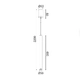 ^PENDANT Φ/Σ LED 5W 3000K 400LM FINO  GOLD ΜΕΤ/ΚΟ IP20 D3XD5,3XH220CM - изображение 3