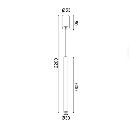 ^PENDANT Φ/Σ LED 5W 3000K 400LM FINO  GOLD ΜΕΤ/ΚΟ IP20 D3XD5,3XH220CM - изображение 3