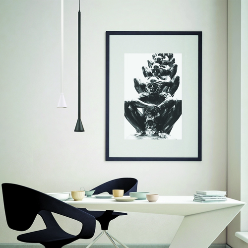 ^PENDANT LUMINAIRE 1ΧGU10 CLOUZOT BLACK METAL IP20 D7,5XD10XH190CM - изображение 2