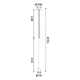 ^PENDANT LUMINAIRE 1ΧGU10 CLOUZOT GOLD METAL IP20 D7,5XD10XH190CM - изображение 2