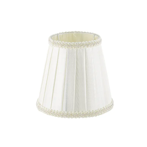 SHADE WHITE ORGANZA WITH PIPING AND BASE FOR E14