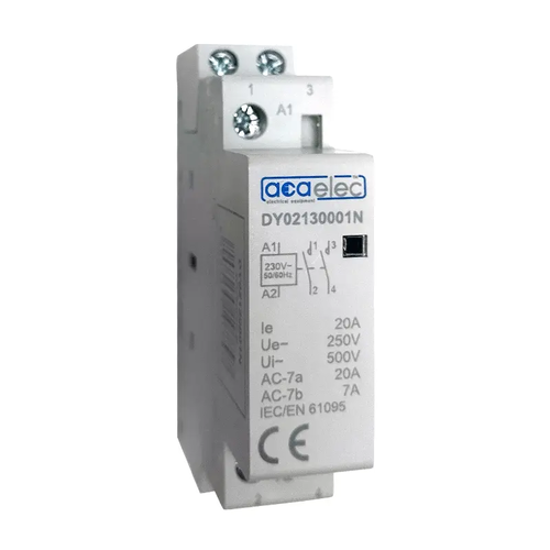 CONTACTOR 20A 2NO 230V 1M