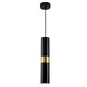 ^PENDANT LIGHTING 1XGU10 BLACK METALLIC D8XH120CM DA VINCI