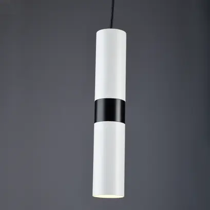 ВИСЯЩА ЛАМПА  1XGU10 БЯЛО МЕТАЛНО D80XH120CM DA VINCI