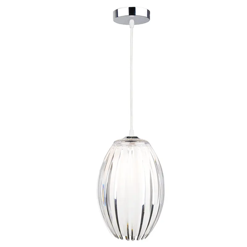 ВИСЯЩА ЛАПМА  ПРОЗРАЧНА АКРИЛНА 1Χ40W Ε27 17x H28cm HOMO