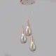 PENDANT GLASS 3XE14 CHROME BALLS ATENA
