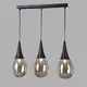 PENDANT GLASS 3XE14 AMBER BALLS ATENA