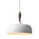 BELL WHITE 1 Χ Ε27 D32CM METAL WITH WOOD CUBA
