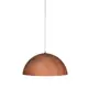 PENDANT 1XE27 METAL COLOR TEAK WOOD Φ40ΧΗ110CM MELINA