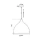 WALL LAMP 1 Χ Ε27 BLACK Φ35xΗ31cm METALLIC ROXANNE - изображение 2