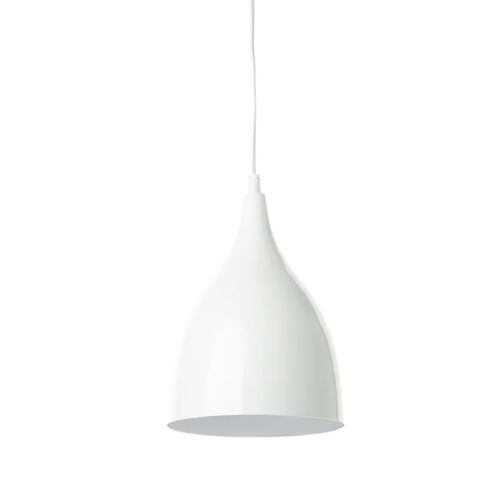 МЕТАЛНА КАБАНА  1ΧΕ27 БЯЛА Φ17χΗ23cm ROXANNE