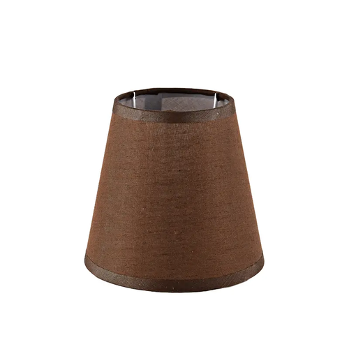 SHADE BROWN LINEN WITH BASE FOR E14