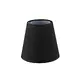 SHADE BLACK LINEN WITH BASE FOR E14