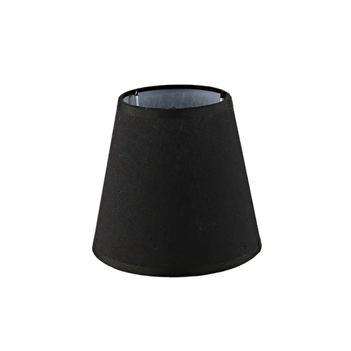SHADE BLACK LINEN WITH BASE FOR E14