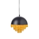 NETTO PENDANT L/F 1XE27 METAL BLACK/BRASS +THREAD Φ25ΧΗ100CM