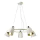 NETTO PENDANT LUMINAIRE 5XE14 WHITE METALLIC + SHADE D73XH100CM NORMA