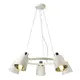 NETTO PENDANT LUMINAIRE 5XE14 WHITE METALLIC + SHADE D73XH100CM NORMA - изображение 4