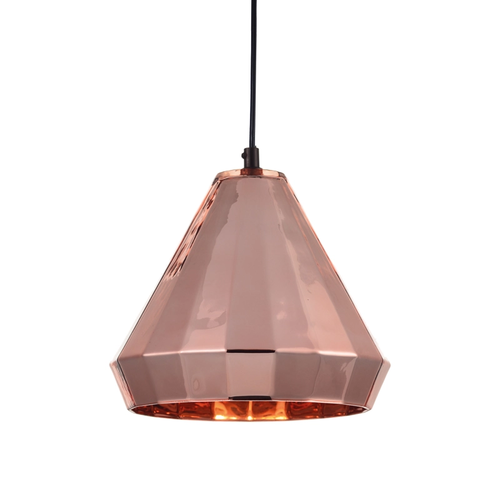 NETTO PENDANT 1ΧΕ27 GLASS COPPER Φ22ΧΗ125CM