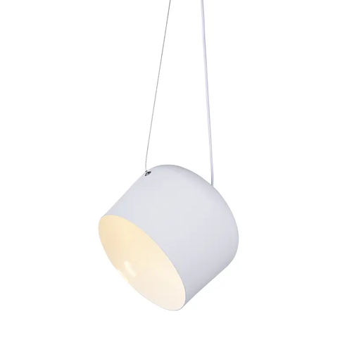 ВИСЯЩА ЛАМПА  1ΧΕ27 БЯЛ МЕТАЛ Φ27ΧΗ120CM NOVA