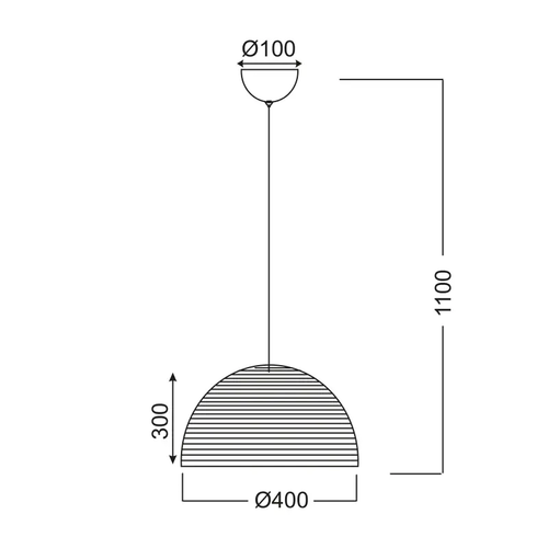 PENDANT 1Χ100W Ε27 ZINC - изображение 2