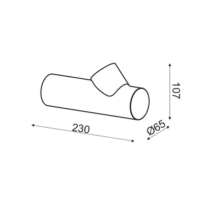 WALL MOUNTED LED 6W 3000K ALUMINUM GREY 23Χ10,7Χ6,5CM FARO