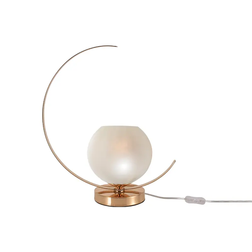 TABLE LUMINAIRE 1ΧΕ27 METAL GOLD + PERLE GLASS Φ35ΧH37.5C IPARELLE