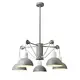 NETTO ПЕНДЕЛ 5XE14 СИВ/БЯЛ МЕТАЛ D68XH85CM CEZANNE
