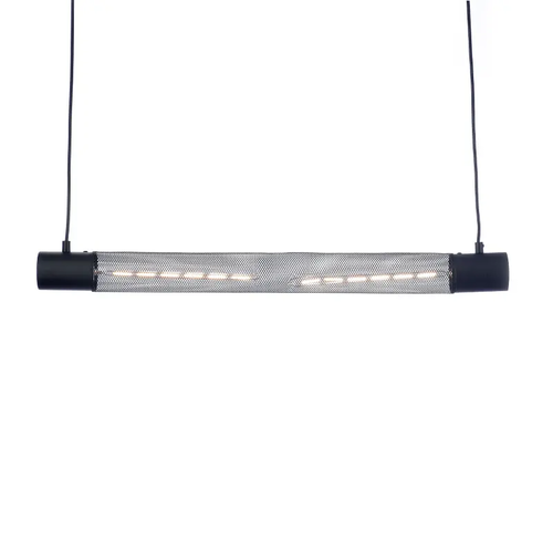 ВИСЯЩА ЛАМПА 2ΧΕ27 ЧЕРНО МЕТАЛНО  72Χ6XH120CM ALCATRAZ