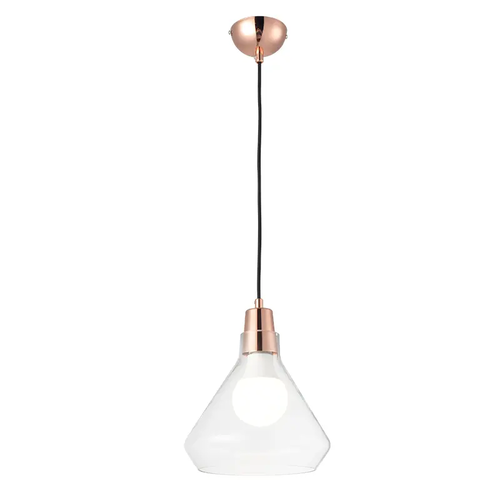NETTO ПЕНДЕЛ 1XE27 СТЪКЛО + БРОНЗ МЕТАЛ Φ24ΧΗ120CM CIELOS