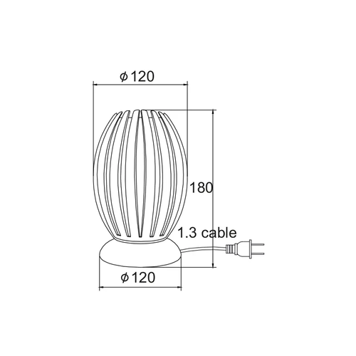 TABLE LUMINAIRE ACRYLIC CLEAR 1X40W E14 HOMO - изображение 2