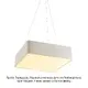 PENDANT LUMINAIRE LED 40W 3200LM 3000K WHITE METAL 48X48XH140CM EMERY