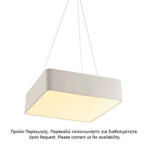 PENDANT LUMINAIRE LED 40W 3200LM 3000K WHITE METAL 48X48XH140CM EMERY