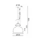 PENDANT METALIC BLACK 1ΧE27 + WOOD SHADE Φ22ΧΗ135CM ERNEST - изображение 2