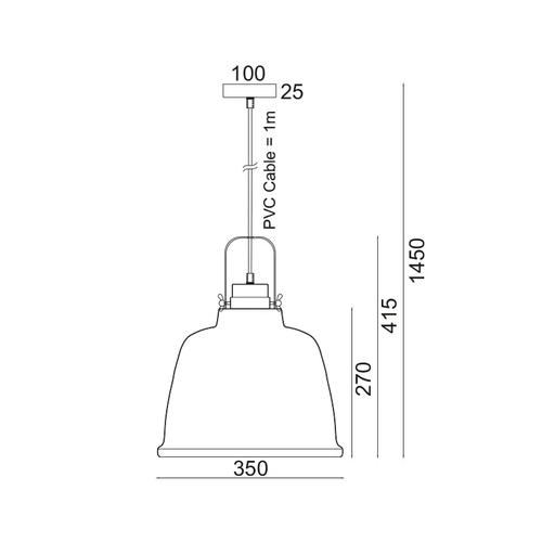 PENDANT METALIC BLACK 1ΧE27 + WOOD SHADE Φ35ΧΗ145CM ERNEST - изображение 2