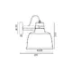 METAL LUMINAIRE 1XE27 Φ20CM BLACK AND WOOD ERNEST - изображение 2